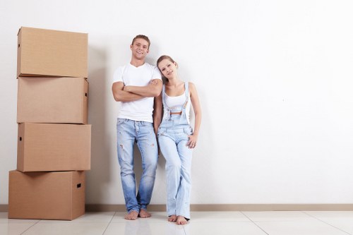 Greenwich Removals team preparing a safe house move with protective handling