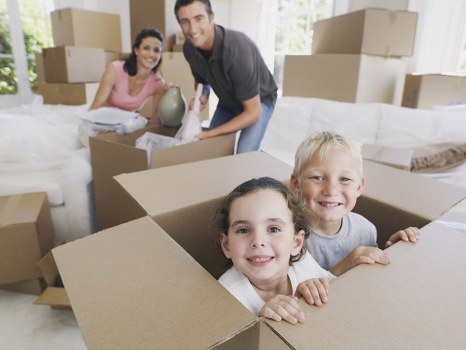 Moving boxes and preparation for home moves in Greenwich
