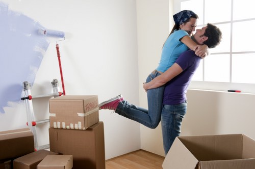 Sturdy moving boxes and packing materials used in Greenwich homes