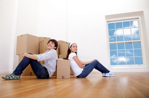 A newly arranged home interior after a Greenwich move