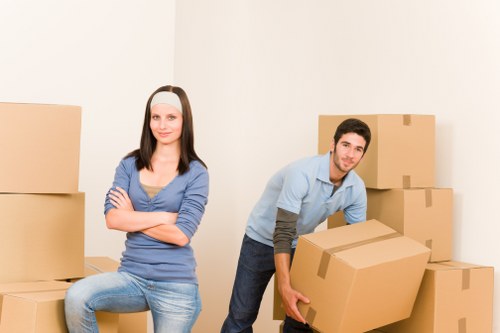 Clearance and disposal work with sorted items for lawful waste handling