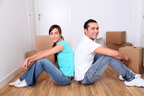 Local Greenwich office movers coordinating a business relocation